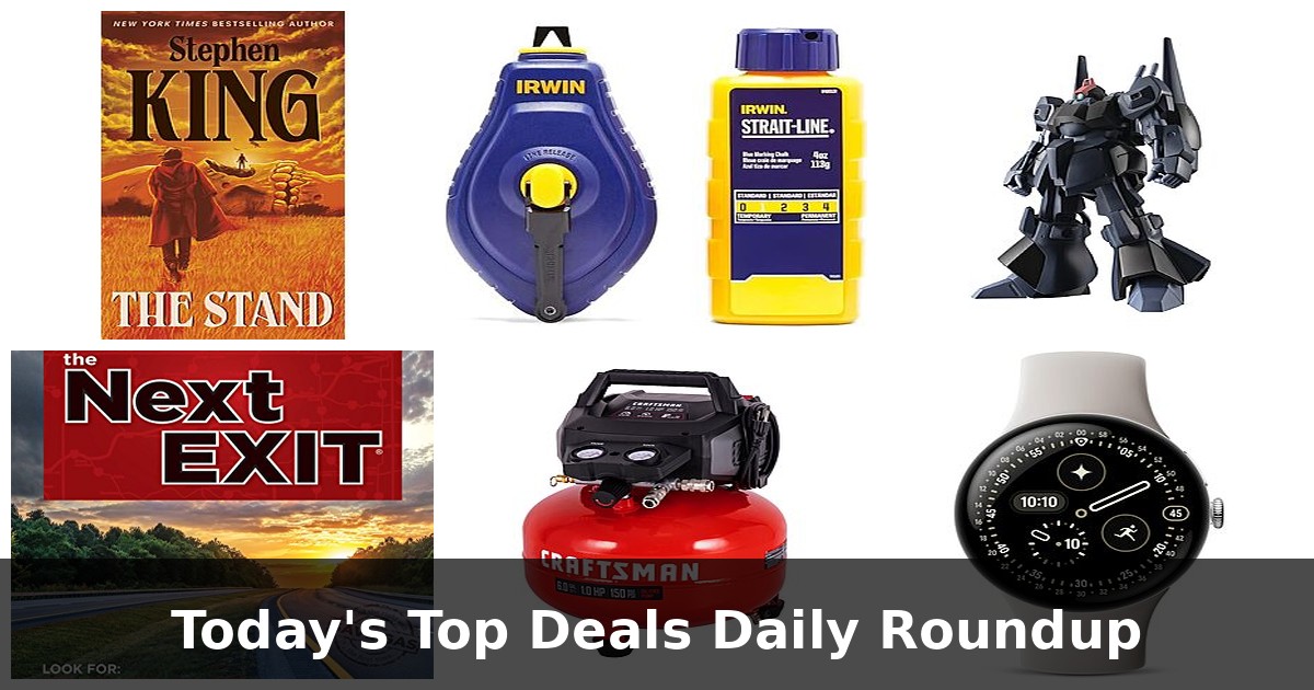 🔥 Hot Deals Alert! Stephen King eBooks, Tools, Gundam & More! Today's Top Steals! 💰