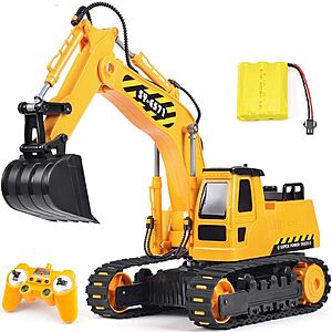 DOUBLE E Remote Control Excavator Toy