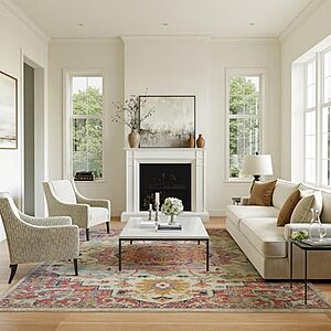 Nourison Home Passion Ivory Pink 8' x 10' Area Rug